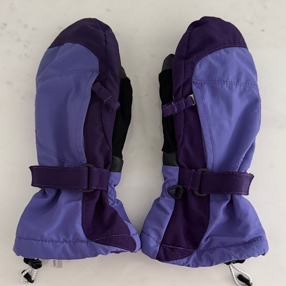 Land’s End Kids' Squall Two-Tone Purple Mittens